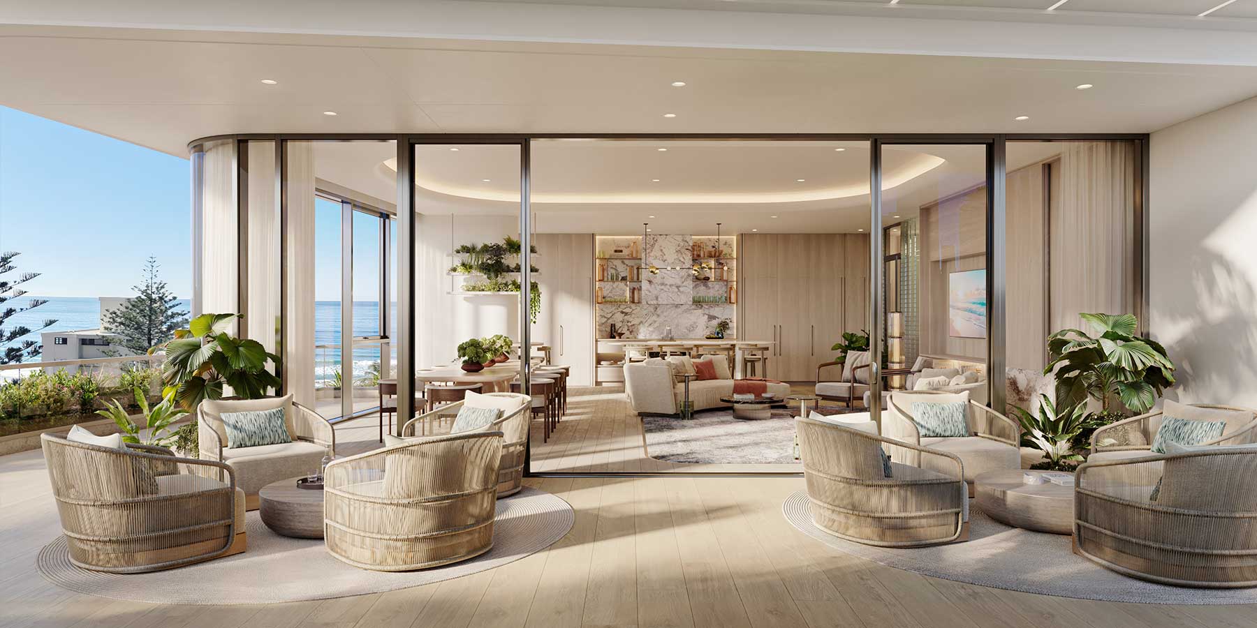 Residents’ lounge at Palmera Residences with premium spaces for relaxation and entertaining.